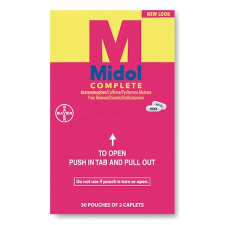 Midol Midol, Refill Tablets, PK30 BXMD-30